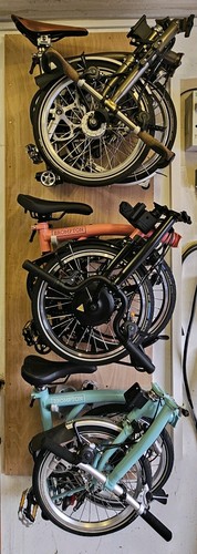 Brompton folding bicycle wall - folding,