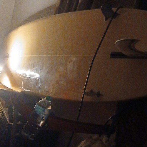 Surfboard with fins board - surfboard,