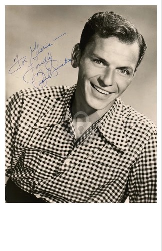 Frank sinatra signed - frank, autograph