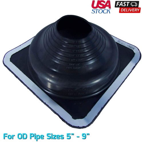 Round base pipe flashing roof - round,