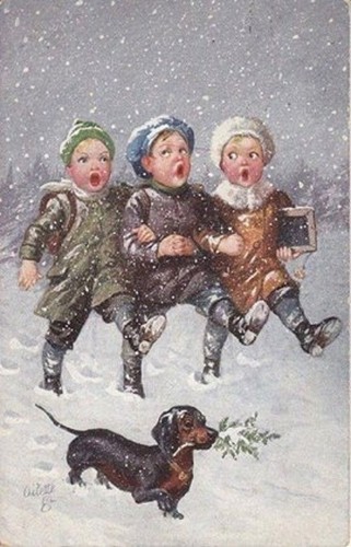 Vintage dachshund - ,