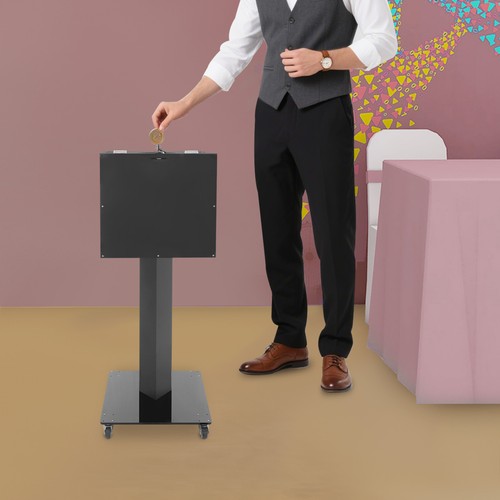 Floor standing donation box - standing,