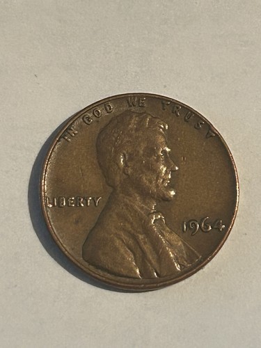 1964 lincoln penny rare - d,