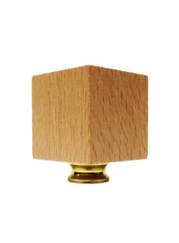 Lamp finial solid beech wood - finial-solid,