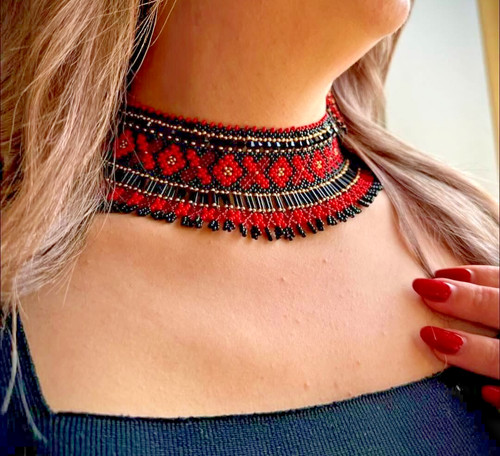 Handmade boho seed beaded - seed,