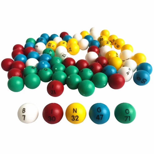 Count bingo balls - 75, for