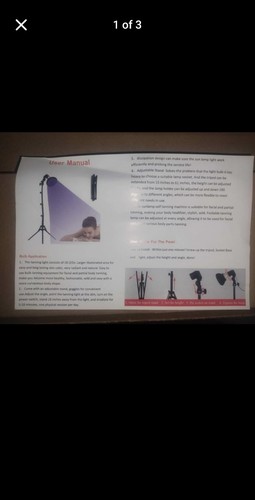 54w tanning lamp - tanning, with