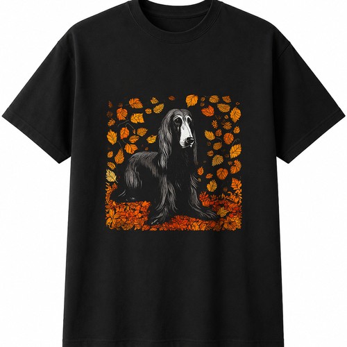 Afghan hound autumn dog - autumn,