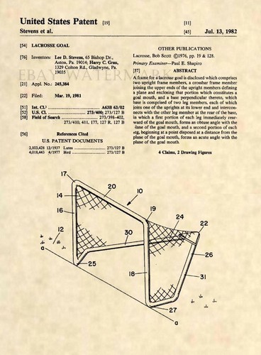 Official lacrosse goal - lacrosse,