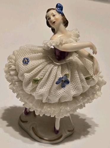 Vintage volkstedt dresden lace - vintage,