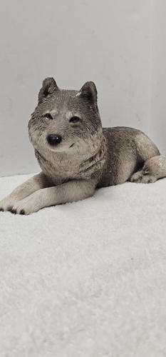 Sandicast grey wolf - sandicast, sculpture
