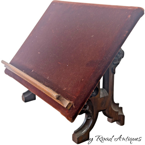 Antique gothic bible - , stand