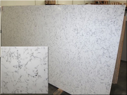 Marble quartz white countertop - marble,