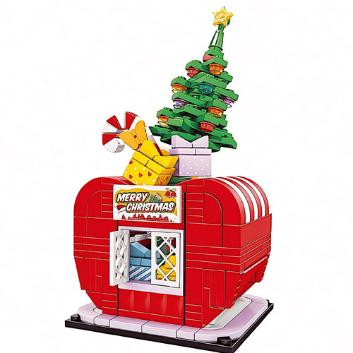 Christmas toy shop - christmas, building