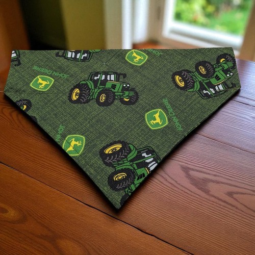 John deere dog bandana over - deere,