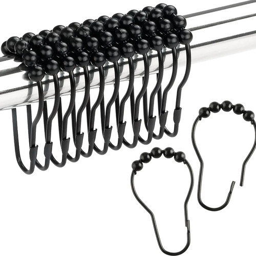 Shower curtain hooks matte - shower,