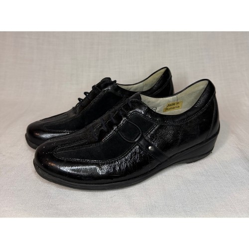 Waldlaufer black leather suede - black,