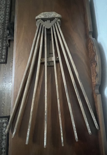 Antique primitive wood metal - primitive, &