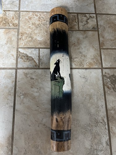 Hand painted rain stick soft - painted, stick.