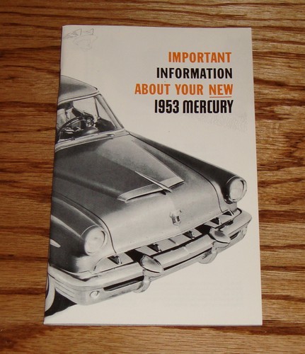 1953 mercury owners operators - 1953,