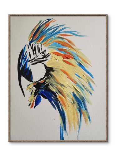Abstract parrot expressionist - abstract,