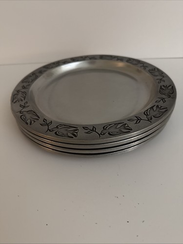 Set pewter like - 4, plates