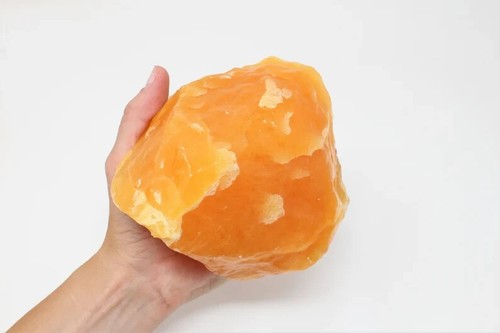 Giant yellow calcite stones - yellow,