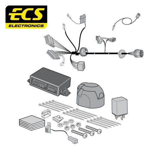 Ecs pin car towbar electrics - towbar,