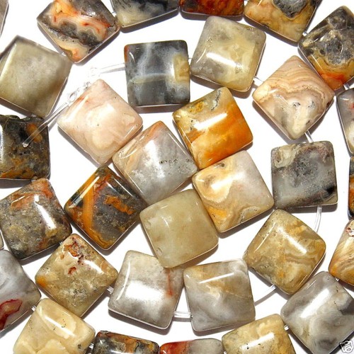 Crazy lace agate stone - crazy, square