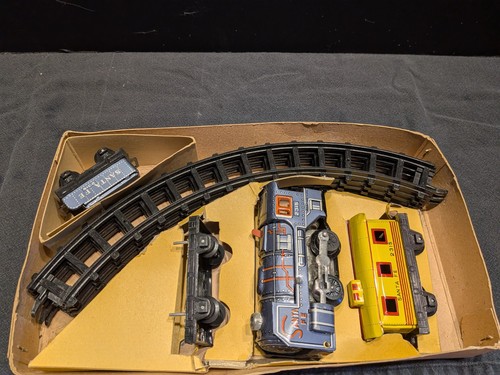 Tin toy train set - tin, •