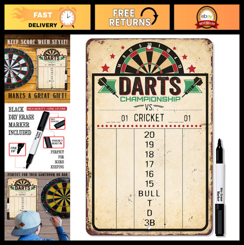Dry erase dart - dry, scoreboard