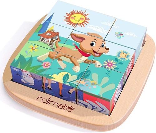 Beech wooden blocks animal - beech,