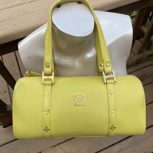 Mcm yellow boston duffle - mcm,