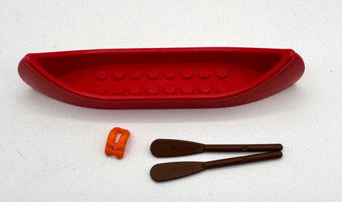 Lego canoe red boat oars - red, boat-2