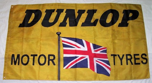 Dunlop tyres flag - dunlop,