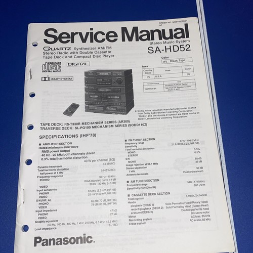 Panasonic service manual - panasonic,