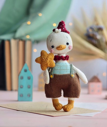 Handmade crochet duck doll - crochet,