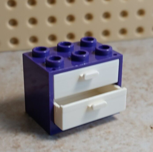 Lego nightstand deep purple - deep, 2
