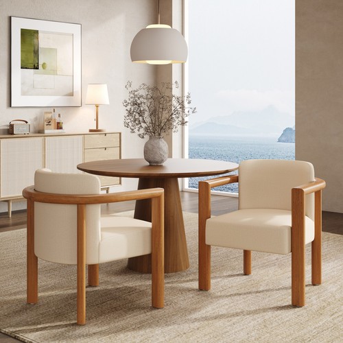 Upholstered fabric armchair - upholstered,