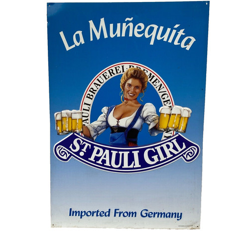Pauli girl metal beer sign - metal,