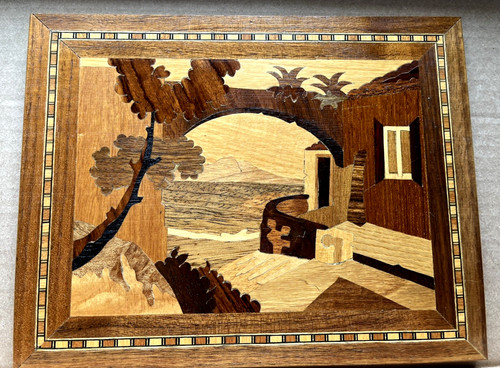Italian inlaid wood - italian, marquetry