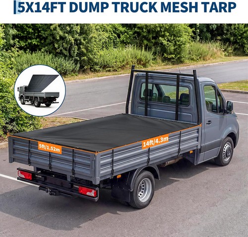 Dump truck mesh tarp - mesh,