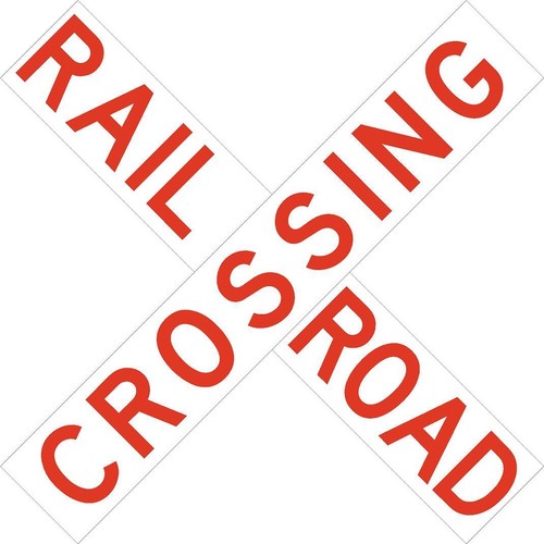 Railroad crossing crossbuck - railroad,