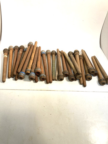 Wood bobbins quills reclaimed - wood,