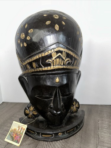 Wooden hand carved wall - wooden, mask