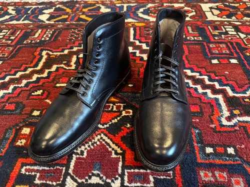 Alden black calf plain - , toe