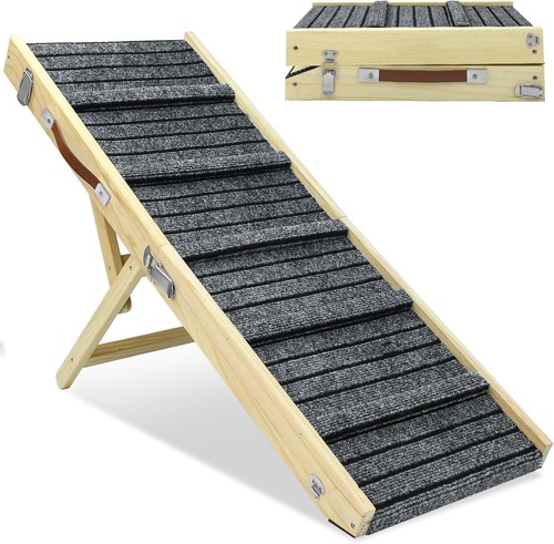 Pet ramp for bed - ramp, wooden