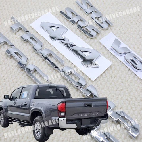6pcs gloss silver side emblem - 6pcs,