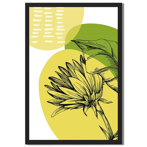 Green abstract flower - green,