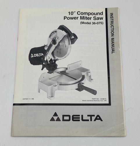 Delta 075 compound - 36-075, 10"